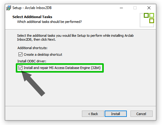 Install and repair ODBC driver