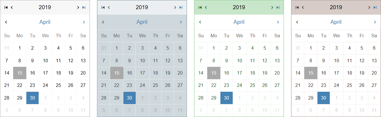 HTML/Javascript Calendar
